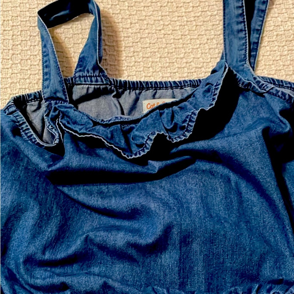 Cat and Jack Girls Denim Romper